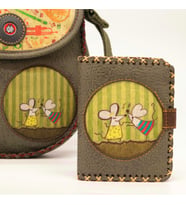 Dans Eden Fare Figürlü Küçük Cüzdan Etnik Bohem Retro Style - Yesil (Yeşil)