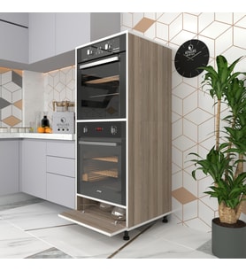 Kenzlife fırın dolabı halime crd 145*60*56 mutfak kapaklı ayaklı banyo kiler ofis