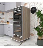 Kenzlife fırın dolabı halime crd 145*60*56 mutfak kapaklı ayaklı banyo kiler ofis
