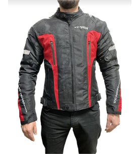 Motosiklet Montu Air Racing 4 Mevsim Motorcu Touring Mont Black-Red