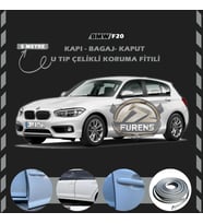 Bmw F20 Oto Araç Kapı Koruma Fitili 5metre Parlak Gri Renk