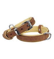 Markapet Lüks Deri Köpek Boyun Tasması 2x25-32 cm Sarı Kahverengi