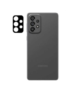 Samsung Galaxy A73 Uyumlu Zore 3D Kamera Camı (Siyah)