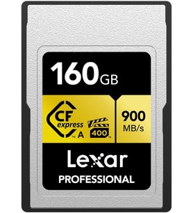 Lexar 160Gb Profesyonel Cfexpress Tip A Altın Serisi Hafıza Kartı, 900Mb/S'Ye Kadar Okuma, Sinema Ka (Çok Renkli)