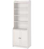  HAUGA 2 Kapılı Yüksek Dolap MeridyenDukkan 70x199 cm, Beyaz 