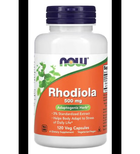NOW Foods, Rhodiola, 500 mg , 120 Veg Capsul. Usa Version (Renksiz)