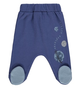 Civil Baby Gezegenler Baskılı 1-9 Ay Tek Alt Bebe - Mavi