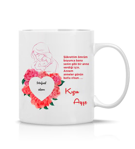 Kişiye özel Annelere Özel Hediye Çay Kahve Kupa Bardak-anne2