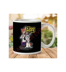 Star Wars Zootopia A Zoo Hope Iki Tarafı Baskılı Kupa Bardak