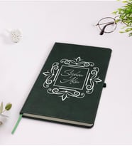 BK Gift Kişiye Özel İsimli Yeşil Termo Deri Defter Model 1