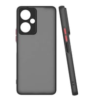 Coverzone Tecno Camon 19 ile uyumlu K?l?f Hux Kapak ??k ve Dekoratif Model Toz Kir ve Darbelere Kar?? Koruma Y�kseltilmi? Kenarlar ile Ekstra Koruma Siyah