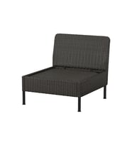 Tekli Bahçe Koltuğu, Koyu Gri, 80 cm, Mindersiz