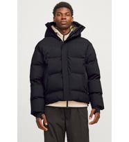 Jack & Jones Core Jcoalpha Regular Fit Kapüşonlu Dik Yaka Şişme Mont Erkek MONT 12261971 (Siyah)