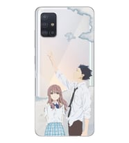 Samsung Galaxy A71 Uyumlu A Silent Voice Tasarımlı Şeffaf Telefon Kılıfı