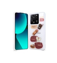 Xiaomi Mi 13T Uyumlu Kılıf Parlayan Simli Kabartma Figürlü Zore Cevze Kapak