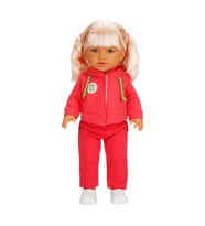 Dollz n More Tina Sporty Bebek 45 Cm Koyu Pembe Eşofmanlı