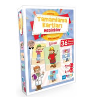Blue Focus Tamamlama Kartları Meslekler - Eğitici Oyunlar 36 Parça