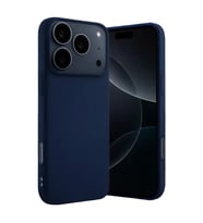 Apple iPhone 17 Pro Max Nano içi Kadife Silikon - Lacivert