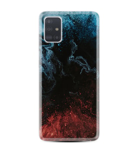 Samsung a71 A72 A73 A7 A9 2018 C7 C9 Kılıf Desenli Silikon Red Blue Black Abstact 1386