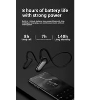 DS-T80 Kemik İletimli (Bone Conduction) Kablosuz Spor Kulaklığı Bluetooth 5.0, 7 Saat Müzik Süresi, Kulak Açık (Open-Ear) Güvenli Tasarım Akıllı Telefon Uyumlu Bluetooth Kulaklık