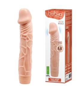 Güçlü Titreşimli 23Cm Realistik Vibratör Gerçekci Penis Dildo