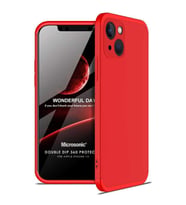 Microsonic Apple iPhone 13 Kılıf Double Dip 360 Protective Kırmızı