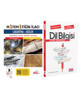 Acil Matematiğin İlacı Logaritma Diziler ve AKM Dil Bilgisi Soru Bankası Seti 2 Kitap
