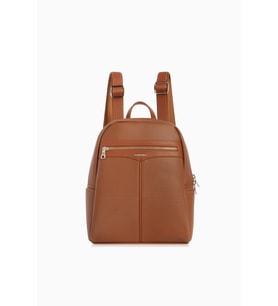 Cengiz Pakel Kadın Lacoste Kumaş Sırt Çantası - 7368L - Taba
