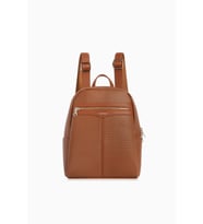 Cengiz Pakel Kadın Lacoste Kumaş Sırt Çantası - 7368L - Taba