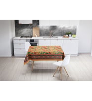 Adawall Home Orange Daisy Flowers Masa Örtüsü 160x220CM
