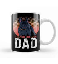 French Bulldog Lover Dad Kupa Bardak Porselen