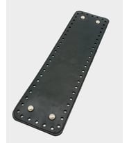 Angel Çanta Aksesuar Suni Deri Siyah Renk 35X10 cm Dikdörtgen Çanta Tabanı (Gümüş Aparatlı)