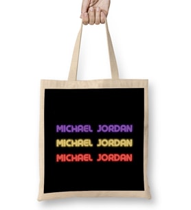 Michael Jackson Quotes Art Gift Vintage Retro Style Bez Çanta Uzun Saplı