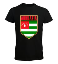 Abhazya,Abhazya Bayrağı,abkhazia,abkhazia flag. Siyah Erkek Tişört