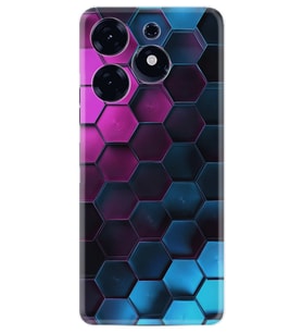Spark 10 Pro Kılıf Resimli Desenli Silikon Platinium Series Petek 1825