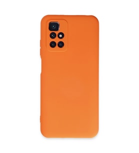 Xiaomi Redmi 10 2022 Kılıf Nano İçi Kadife Silikon - Turuncu