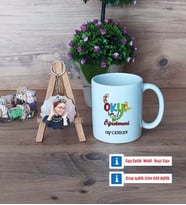Okul Öncesi Öğretmeni Kupa Bardak Beyaz ve Fotoğraflı Ahşap Anahtarlık Hediye Öğretmenler Günü Hediyesi (Model 1)