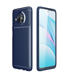 Mi 10T Lite Kılıf Auto Focus Karbon Kapak - Lacivert