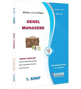 Egem Eğitim Yayınları AÖF 1. Sınıf Genel Muhasebe Güz Dönemi 1. Yarıyıl Konu Anlatımlı Soru Bankası (Çok Renkli)