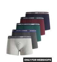 Jack Jones Black 5 Li Paket Erkek Boxer 12167028 (Gri)