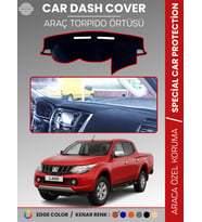 MITSUBISHI L200 (2015-2021) Torpido Örtüsü Ön Göğüs Koruma Araca Özel Tam Uyum Kaymaz