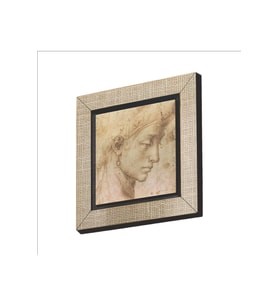 Baş Etüdü Leonardo Da Vinci Baskılı Mdf Magnetkrg-139buzdolabı Süsü