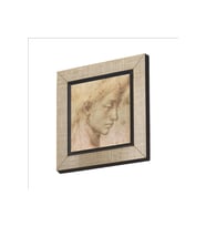 Baş Etüdü Leonardo Da Vinci Baskılı Mdf Magnetkrg-139buzdolabı Süsü