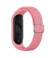 Xiaomi Mi Band 7 Kordon Tokalı Örgü Band (Pembe)