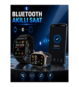 Renkli Akıllı Saat, Bluetooth Bağlantılı, Adımsayar, Alarm ve Hatırlatıcı