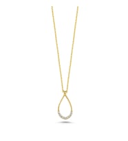 Taşlı Altın Kaplama Kolye KLY8 (Gold)