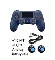 Playstation 4 DualShock Yeni Nesil V2 Gamepad + 1.5 MT Şarj Kablo + 1 Çift Analog Başlığı