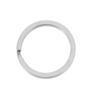 30 Adet Gümüş Renk 3 cm Metal Anahtarlık Halkası