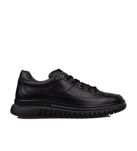 Slayka Siyah Charisma Leather Erkek Bağcıklı Casual Ayakkabı