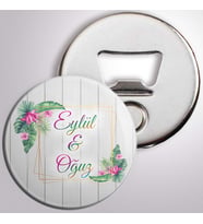Hawaii Desenli Nişan Hediyelik Magnet